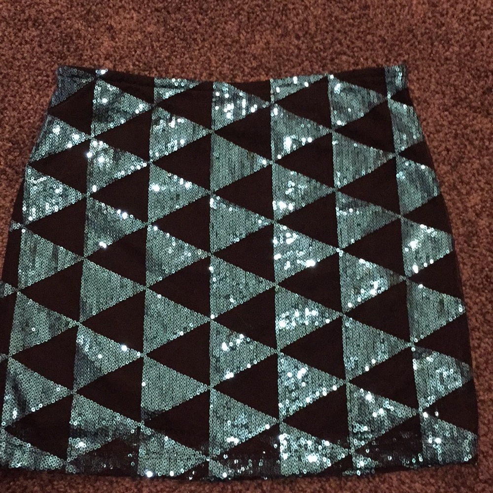 Sequin mini skirt